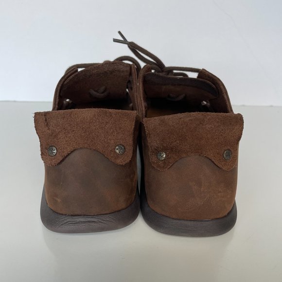 Birkenstock Montana Natural Leather Shoes Brown 5 - Picture 7 of 11